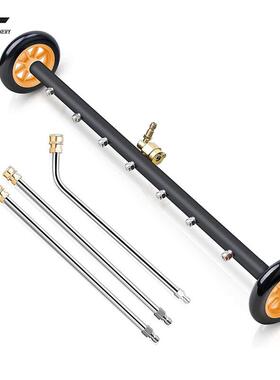 高压清洗机洗车水枪七孔喷头市政清洗地面喷头洗车底水扫帚4000ps