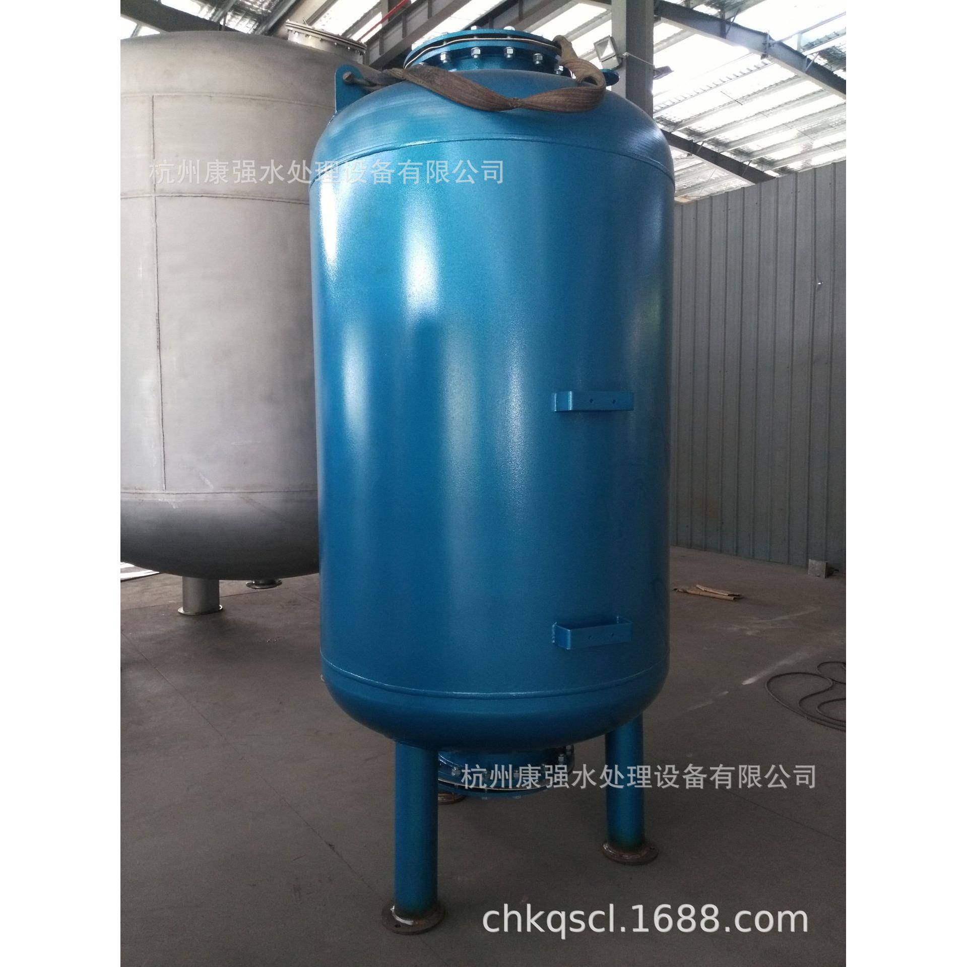 直边高度1.5米 石英砂滤料层高1.2米 碳钢材质的石英砂过滤器