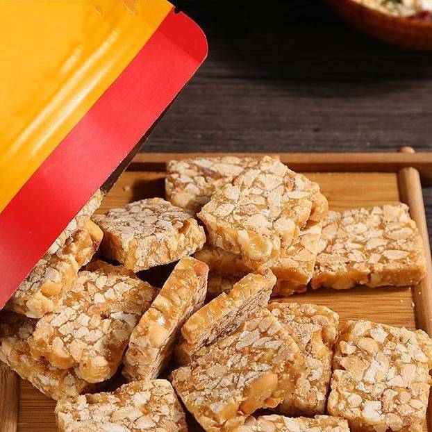 花生酥花生糖安徽传统糕点黑芝麻片儿时怀旧老式年货批发休闲零食