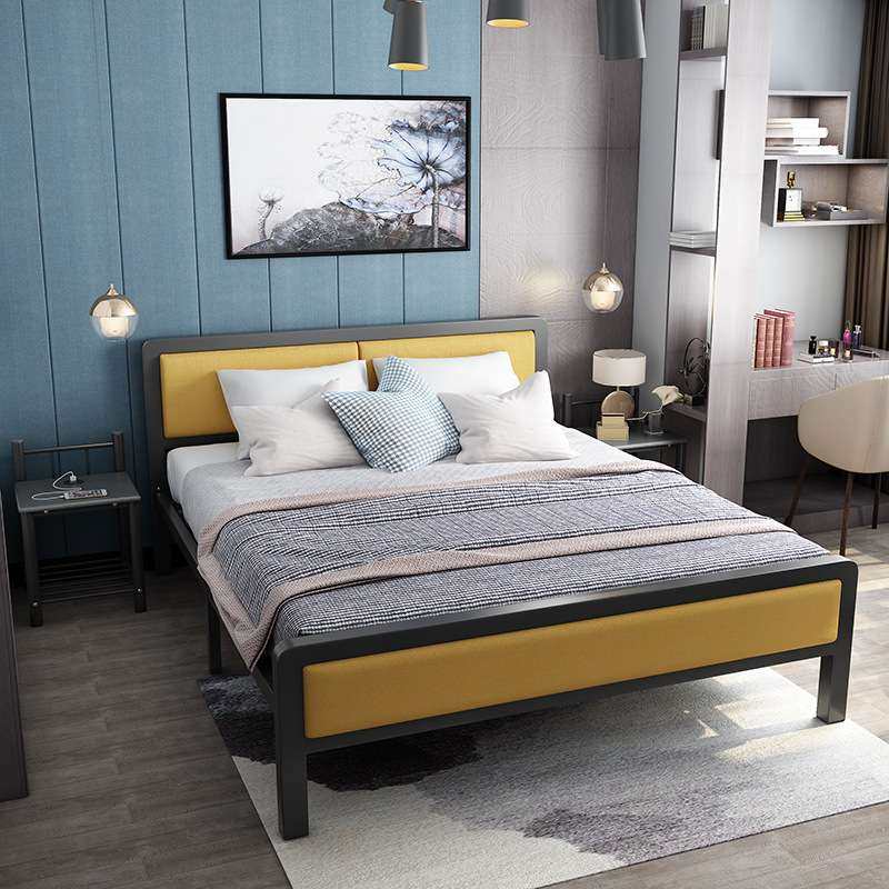 铁床铁艺单双人床1.5米1.8米现代简约酒店公寓，源头厂家双层床,包装,电子元器件包装,淘宝优惠券,粉丝福利购,淘宝优惠卷