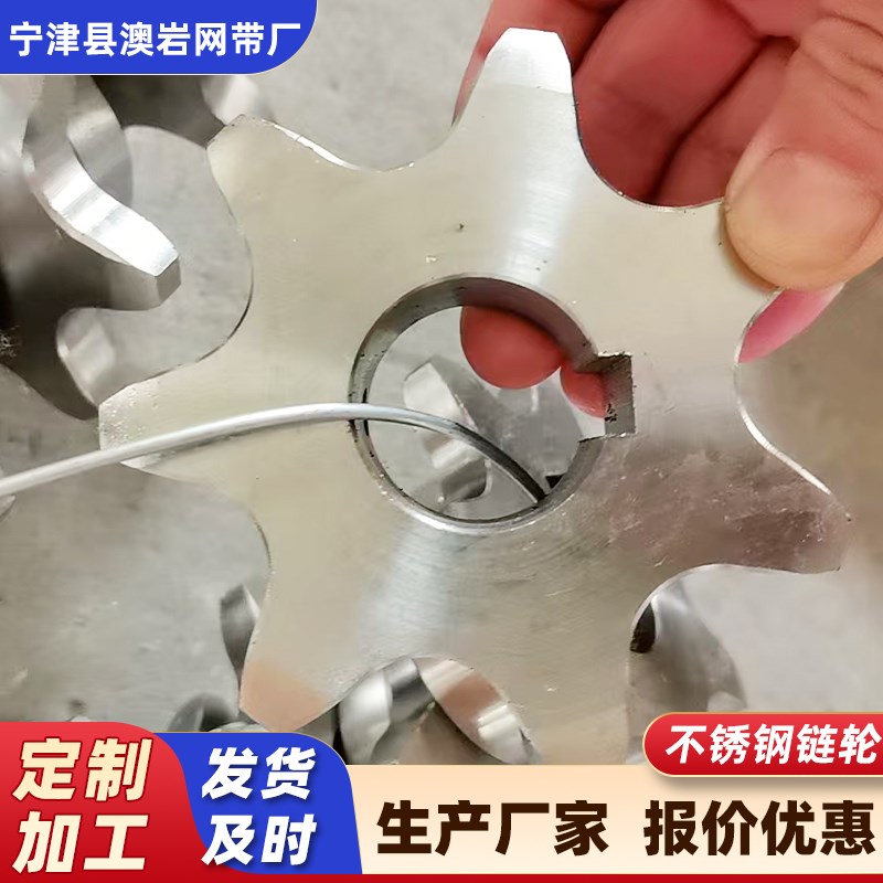 不锈钢链轮齿轮传动轮耐磨防滑工业链轮316耐腐蚀链轮链条传动轮
