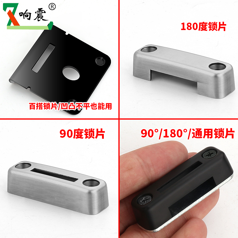 门插销铝合金免打孔门扣门栓防盗门锁扣门闩卫生间加厚木门销新款