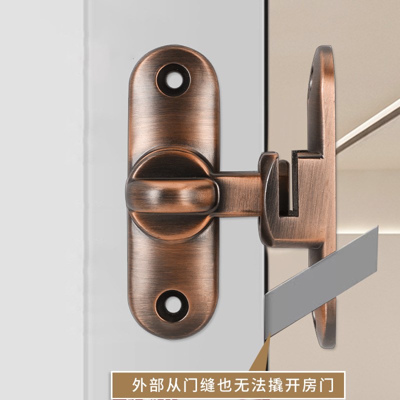 免打孔移门锁扣门扣插销卡扣卧室插销门栓室内90度门插销门栓通用