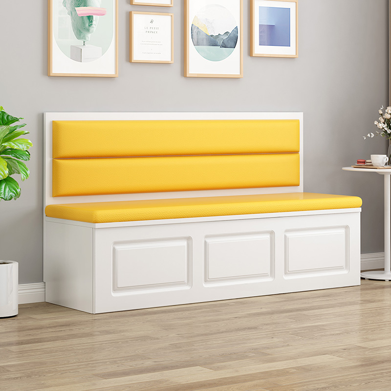 实木卡座家用餐厅沙发凳奶茶店甜品咖啡汉堡饭店餐厅靠墙软包定制