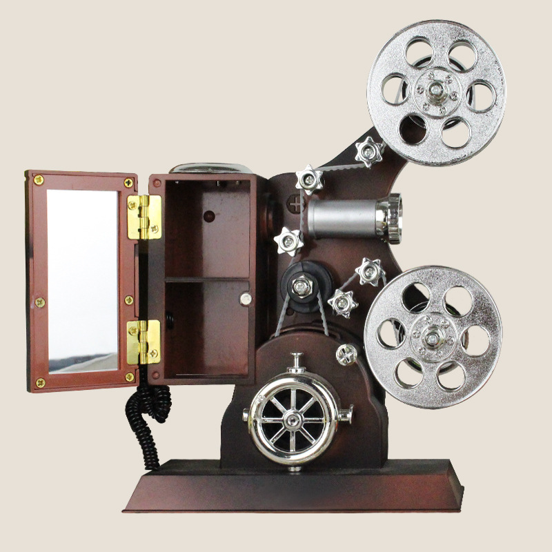 复古电影胶片放映播放机音乐盒 怀旧创意礼品家饰圣诞节儿童礼物