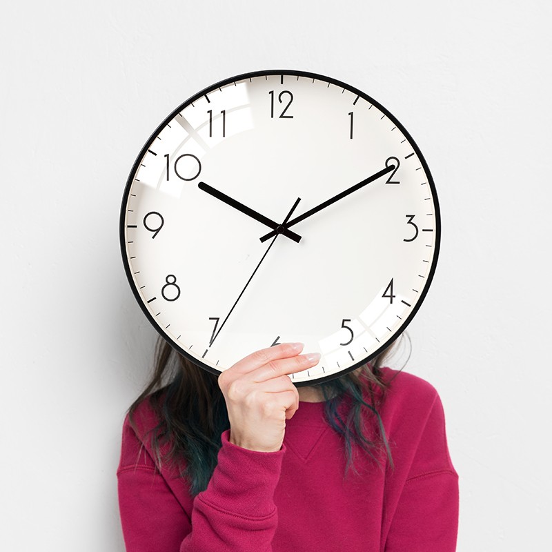 挂钟客厅家用挂式时尚时钟轻奢现代简约创意表挂墙超静音极简钟表