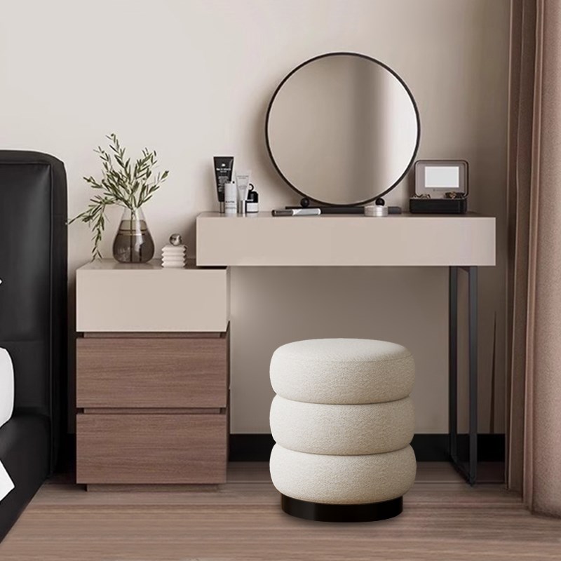 意式极简实木梳妆台斗柜一体卧室多功能小户型床头柜化妆桌台收纳