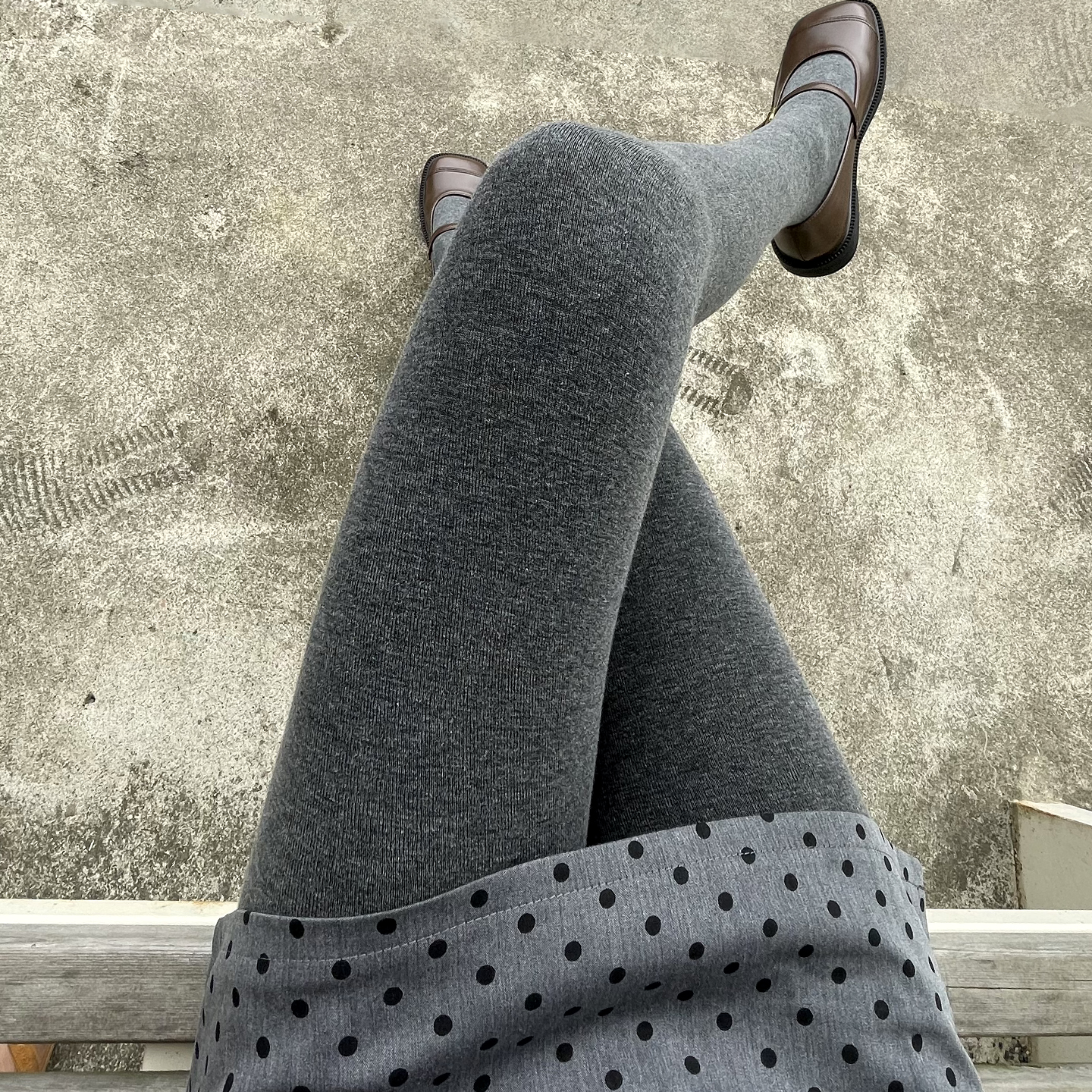 【平板棉正品】灰色连裤袜不掉档