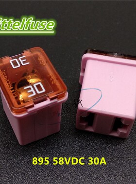 进口力特方形汽车保险丝0895030.Z 895 58V 30A福睿斯福特点烟器
