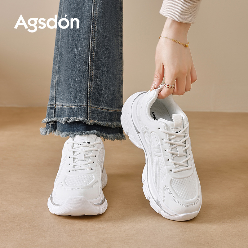 奥古狮登2025秋季新款白色老