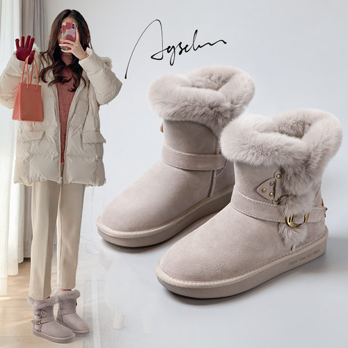 奥古狮登官方正品雪地靴女2025新