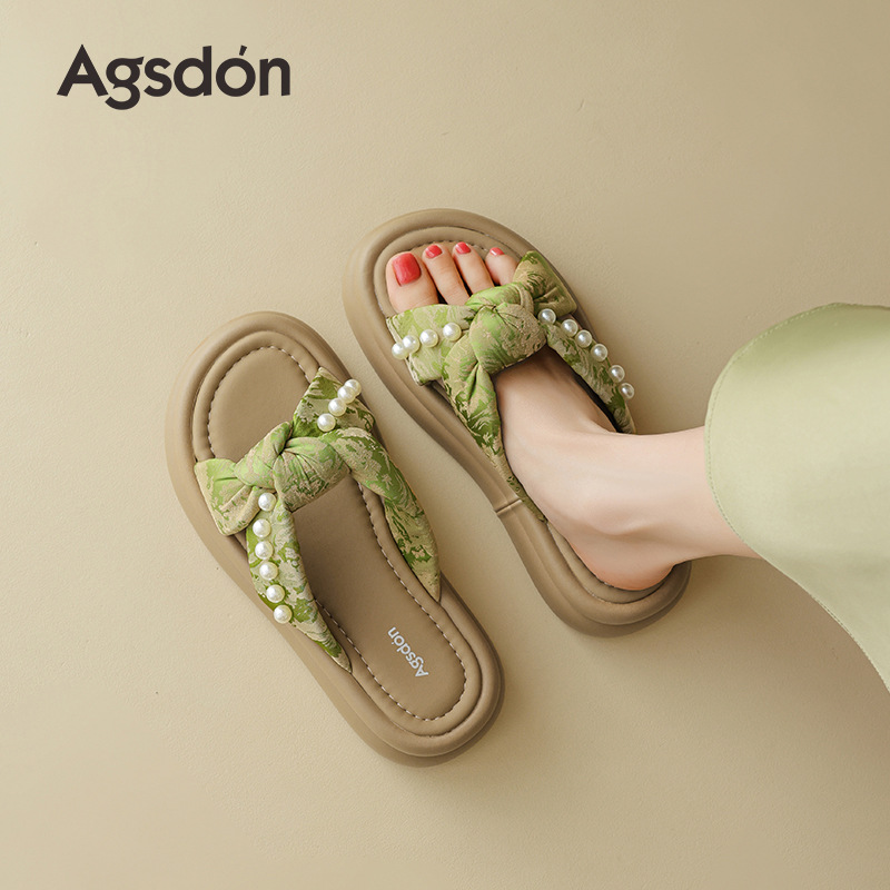 奥古狮登女式厚底休闲拖鞋