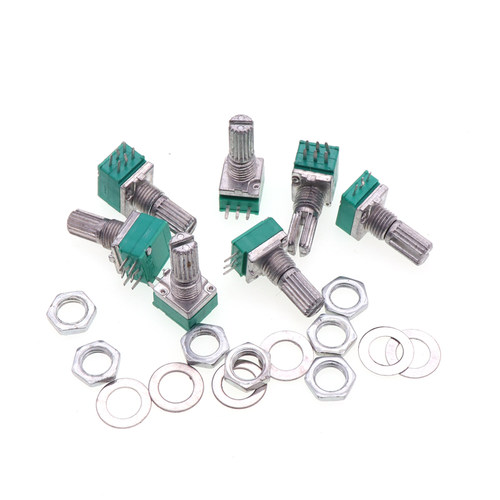 RK097N G单联双联电位器 B5K/10K/20K/50K/100K功放电位器音响