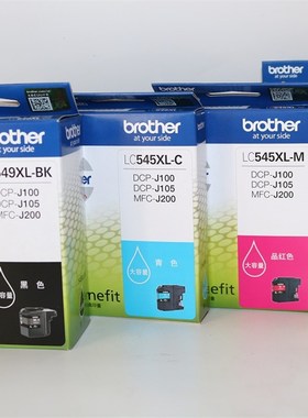Brother原装兄弟LC549XL BK墨盒545XL DCP-J100 J105 MFC-J200