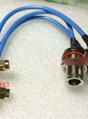 RF射频SMA-JW/N-KY同轴半柔RG402线 高频SMA公弯转N母基站50欧线