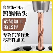 厦门生产外冷5D钨钢钻头高硬度软钢专用超硬麻花钻3D硬质合金钻头