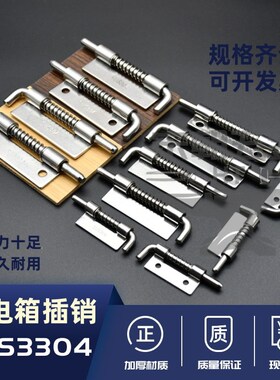 电柜门焊接304不锈钢可拆卸弹簧插销暗装配电柜铰链电箱CL225插销