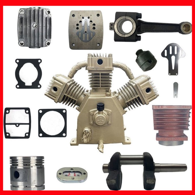 开山牌7.5KW空压机KS100活塞机全套机头维修配件连杆垫片活塞气缸