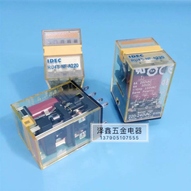 原装正品IDEC和泉中间继电器 RU4S-D24/RU4S-A220/NF-D24/NF-A220