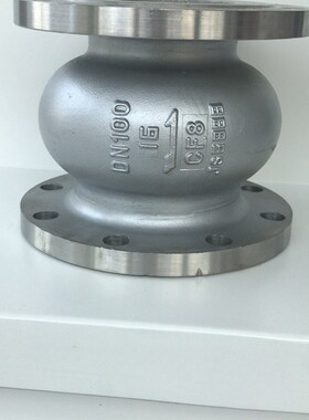 HC41X-16P不锈钢消声法兰止回阀 304立式止回阀逆止阀静音单向阀