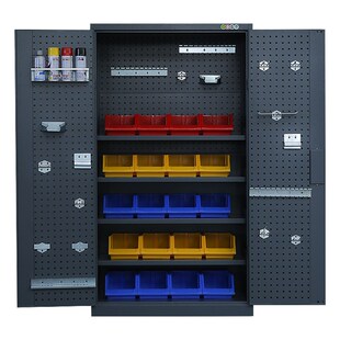 重型五金工具柜车间用工具箱双开门工厂储物铁皮柜子抽屉式收纳箱