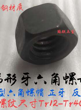 梯形丝杆反牙T型六角螺母Tr12T14*3T16T18T20T24*4T25T28*5T30T36