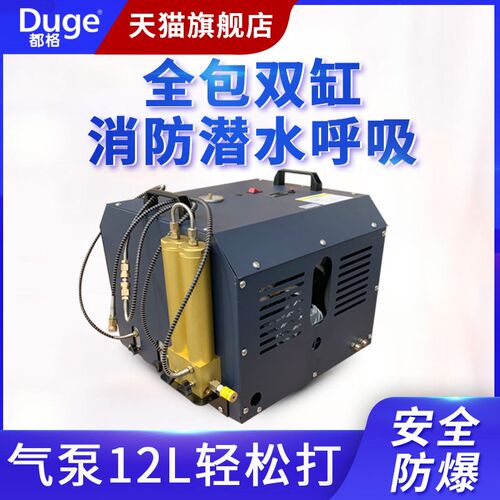 Duge都格潜水泵高压气泵 30MPA电动空压机全铜电机