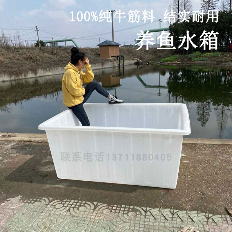 厂家直销加厚牛筋塑料水箱长方形水产养殖养龟鱼大号胶盆无毒无味