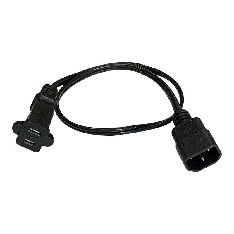 品字插头IEC320-C14转两脚美标 UPS机箱服务器转换电源线