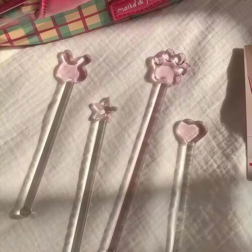 【官方正品】咖啡搅拌勺高颜值玻璃搅拌棒长柄可爱少女心棒月亮牛