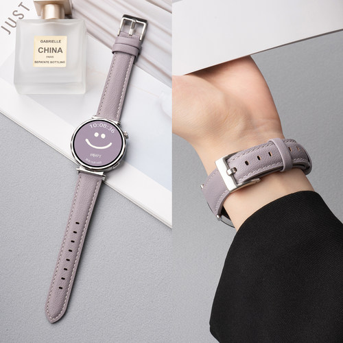 适用华为gt6尖尾皮革表带