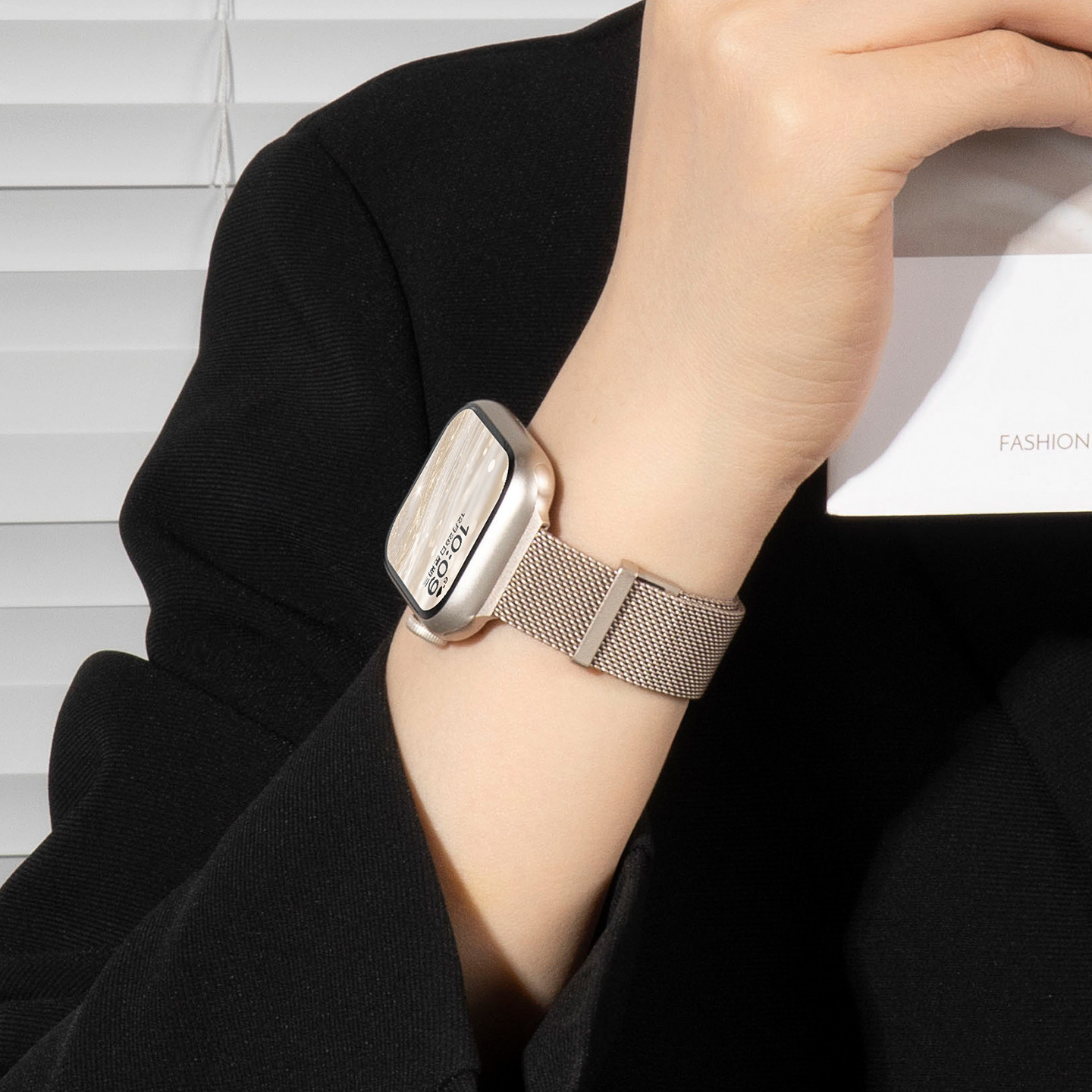 美派适用苹果S11手表iwatch11表带applewatch10细款小蛮腰S10双磁吸s9夏天米兰尼斯8女款运动新款se3智能腕带