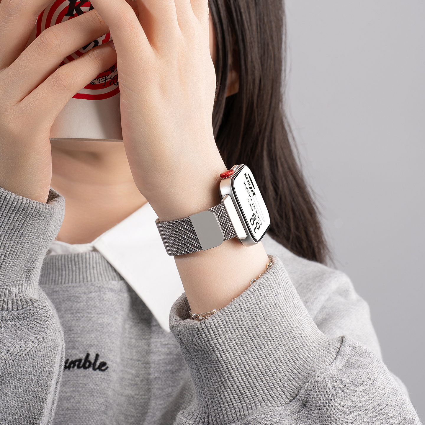 适用华为fit4米兰表带FIT3女款