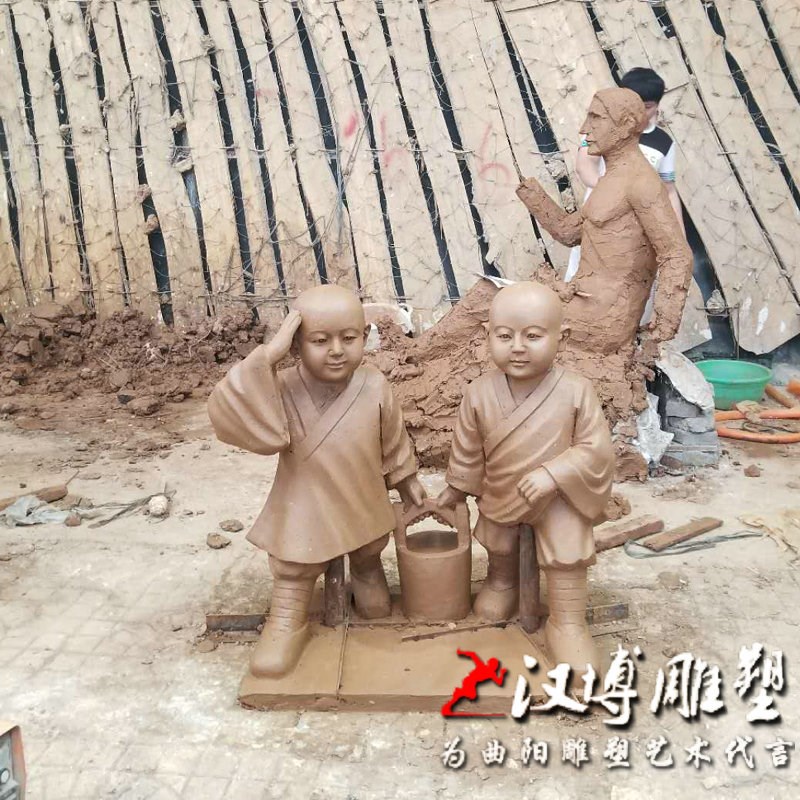 迎宾人物玻璃钢仿铜饭店门口迎宾城市景观小品摆件铸铜工艺品雕塑