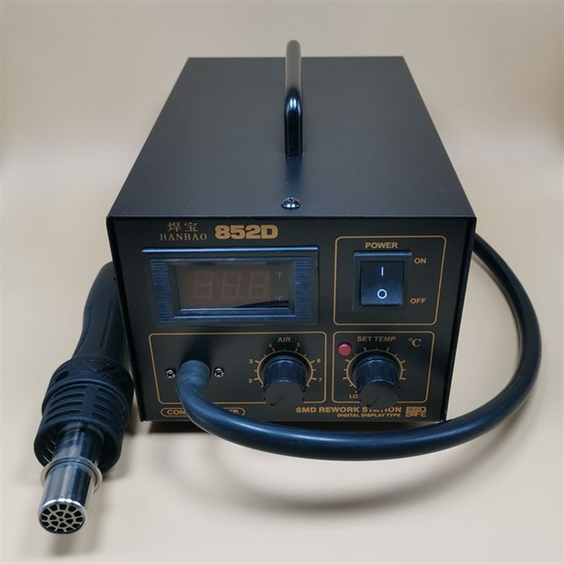 焊宝HANBAO852D数显恒温热风枪 气泵热风枪