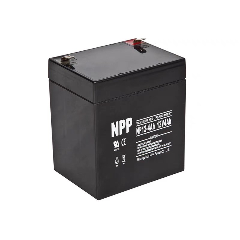 NPP耐普NP12-4免维护蓄电池 12V4AH UPS电源照明用电梯控制器音响