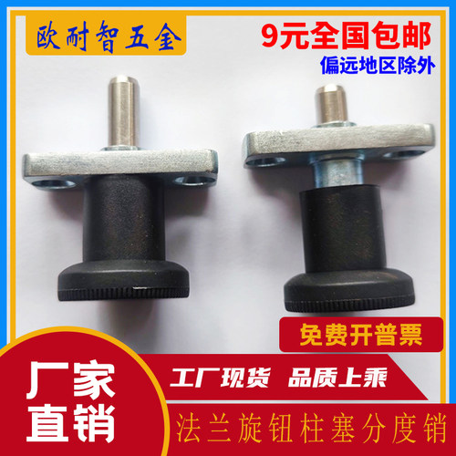 带法兰分度销固定座夹板安全插销GN608/VCN232/6-6/6-14/8-8/8-18