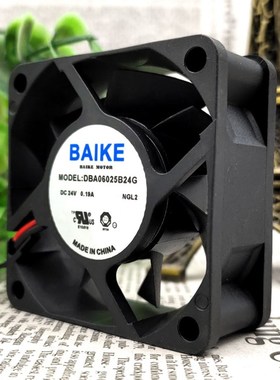 全新 BAIKE DBA06025B24G 6025 6CM DC 24V 0.19A 变频器散热风扇