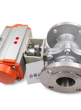 KARSON阀门Q641F-16P气动304不锈钢法兰四氟软密封球阀DN15-DN200