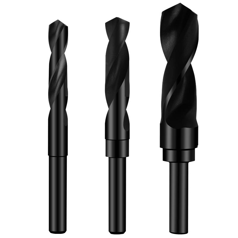 umlo黑色高速钢1/2等柄麻花钻头小柄钻缩柄钻打孔打洞12-50mm开孔