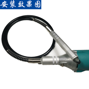 电磨软轴雕刻笔微雕加强杆打磨软线笔电磨外接配件手柄管磨机头