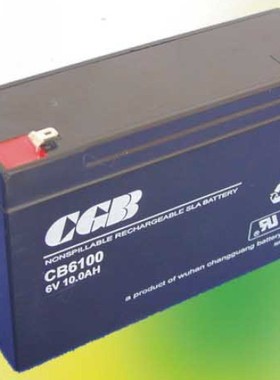 现货全新CGB长光CB6100 6V10AH应急电源 通信设备 玩具车用蓄电池