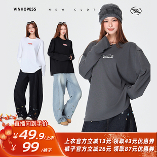 【所有姐姐的衣橱直播间】威宏丝/VINHOPESS长袖T恤/弯刀牛仔裤