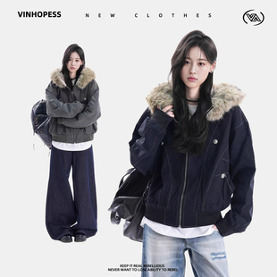 【李佳琦时尚春日上新】威宏丝VINHOPESS短款卫衣女套装/外套女