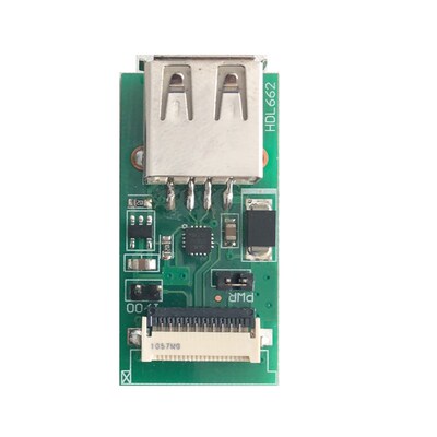 转接板HDL662B,单路USB到10Pin_1.0 FCC 迪文屏调试接口