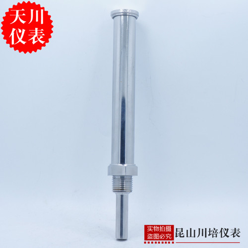 直式不锈钢金属套温度计4分螺纹WNG-11上海天川0-50,100度