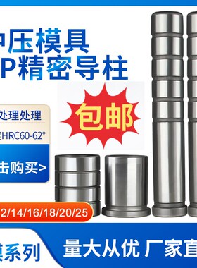 GP精密导柱导套SUJ2轴承钢五金冲压模具内导柱直身有肩无肩套GAGB