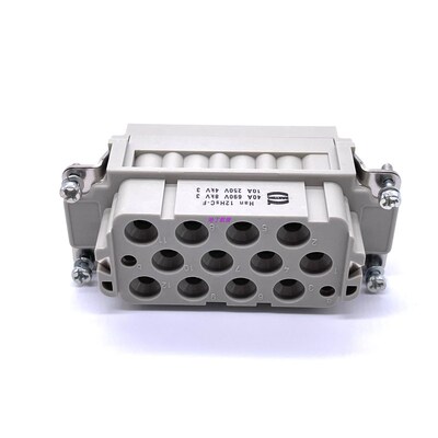 HARTING重载连接器 09320123101 HAN K 12/2  40A/10A大电流 哈丁