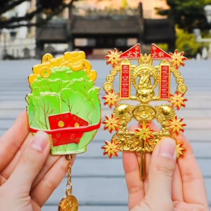 生财生菜风车金属冰箱贴