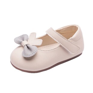 一岁婴幼儿鞋子春款小童公主单鞋软底防滑女宝宝学步鞋婴儿小皮鞋